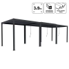 Pergola ogrodowa tarasowa aluminiowa NORDVIC Skyline 3x9 m Antracyt