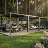 Pergola ogrodowa tarasowa aluminiowa NORDVIC Skyline 3x9 m Antracyt