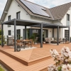 Pergola ogrodowa tarasowa aluminiowa NORDVIC Skyline 3x9 m Antracyt