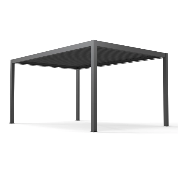 Pergola ogrodowa tarasowa aluminiowa NORDVIC Skyline LED Light 3x5 m 4-słupowa Antracyt