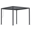 Pergola Ogrodowa Bioklimatyczna Stalowa SOLA 3x3 m Antracyt NORDVIC