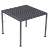 Pergola Ogrodowa Bioklimatyczna Stalowa SOLA 3x3 m Antracyt NORDVIC