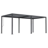 Pergola Ogrodowa Bioklimatyczna Stalowa SOLA 3x6 m Antracyt NORDVIC