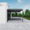 Pergola Ogrodowa Bioklimatyczna Stalowa SOLA 3x6 m Antracyt NORDVIC