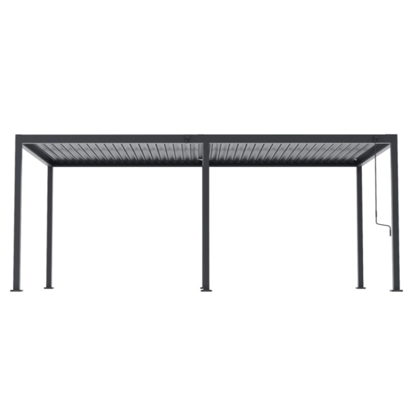 Pergola Ogrodowa Bioklimatyczna Stalowa SOLA 3x6 m Antracyt NORDVIC