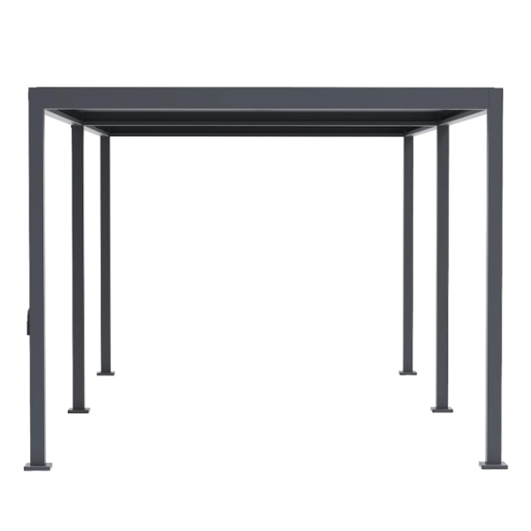 Pergola Ogrodowa Bioklimatyczna Stalowa SOLA 3x6 m Antracyt NORDVIC