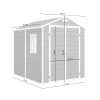 Skandynawski Domek Ogrodowy z tworzywa Nordvic Vidar 194 × 241 cm, Cold Grey