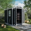 Skandynawski Domek Ogrodowy z tworzywa Nordvic Vidar 194 × 241 cm, Cold Grey