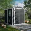Skandynawski Domek Ogrodowy z tworzywa Nordvic Vidar 194 × 241 cm, Cold Grey