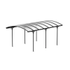 Wiata zadaszenie garażowe NORDVIC Frej 3x5 - 302 x 508 x 230 cm z poliwęglanem 6 mm, Cold Grey