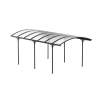 Wiata zadaszenie garażowe NORDVIC Frej 3x5 - 302 x 508 x 230 cm z poliwęglanem 6 mm, Cold Grey