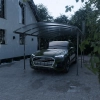 Wiata zadaszenie garażowe NORDVIC Frej 3x5 - 302 x 508 x 230 cm z poliwęglanem 6 mm, Cold Grey