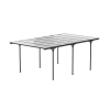 Wiata zadaszenie garażowe NORDVIC Njord 3x5 - 313 x 502 x 205 cm z poliwęglanem 6 mm, Cold Grey