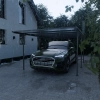 Wiata zadaszenie garażowe NORDVIC Njord 3x5 - 313 x 502 x 205 cm z poliwęglanem 6 mm, Cold Grey