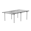 Wiata zadaszenie garażowe NORDVIC Njord 3x6 - 313 x 573 x 205 cm z poliwęglanem 6 mm, Cold Grey