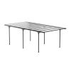 Wiata zadaszenie garażowe NORDVIC Njord 3x6 - 313 x 573 x 205 cm z poliwęglanem 6 mm, Cold Grey