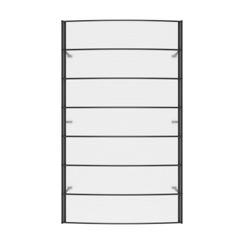 Wiata zadaszenie garażowe NORDVIC Frej 3x5 - 302 x 508 x 230 cm z poliwęglanem 6 mm, Cold Grey