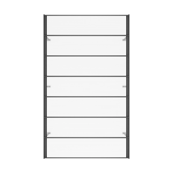 Wiata zadaszenie garażowe NORDVIC Njord 3x5 - 313 x 502 x 205 cm z poliwęglanem 6 mm, Cold Grey