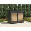 Zabudowa koszy 2x120 l wiata śmietnikowa stalowa, Nordvic