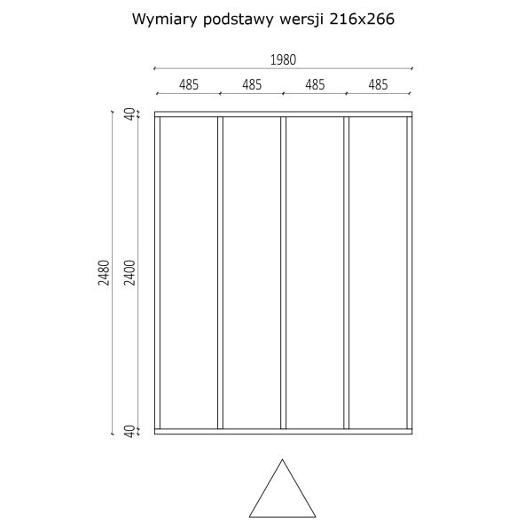Domek ogrodowy drewniany 216x266 cm Bod, Nordwood