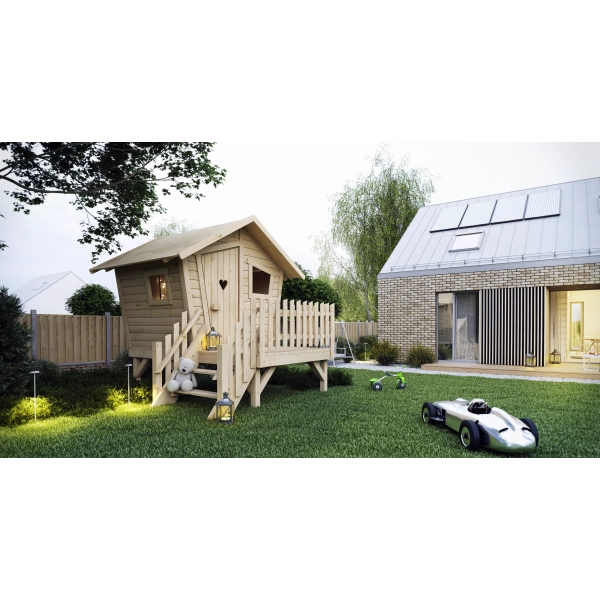 Domek dla dzieci Lilla 2x2 m drewniany, Nordwood