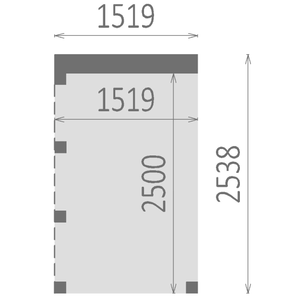 Domek ogrodowy drewniany 250x250 cm Lykke, Nordwood