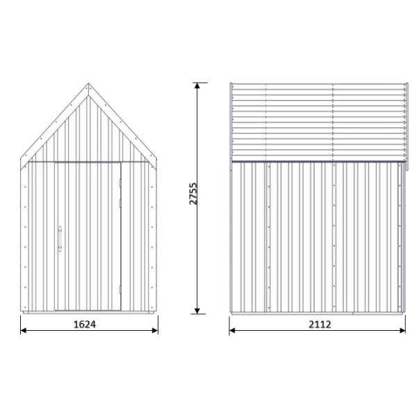Skandynawski domek ogrodowy drewniany 162x211 cm Skarv 1, Nordwood