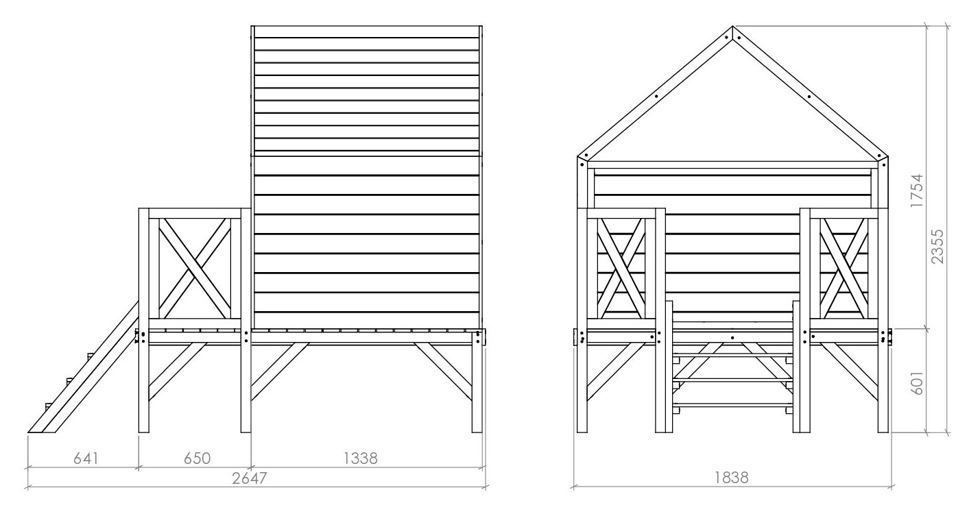 Domek dla dzieci drewniany Nordwood Skog Kids