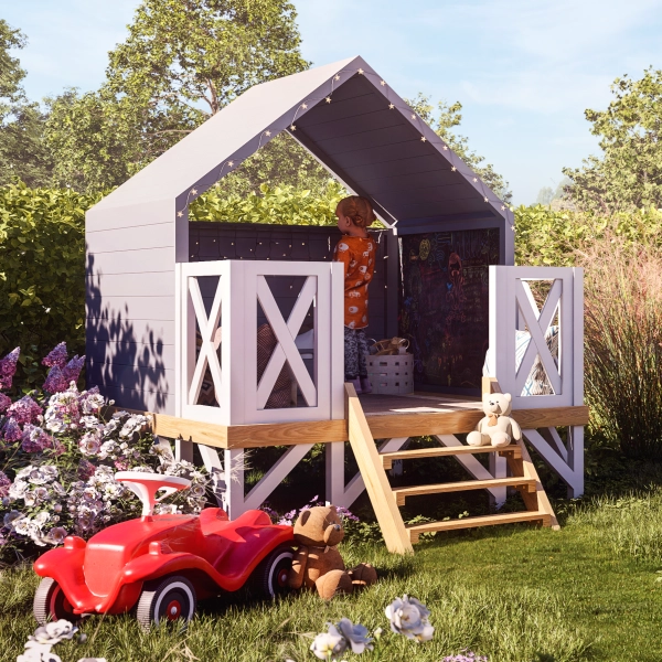 Domek dla dzieci Skog Kids 1,8x1,3 m drewniany, Nordwood