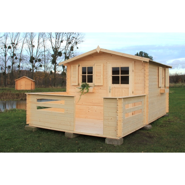 Domek ogrodowy drewniany 3,4x3,4 m Sommar, Nordwood