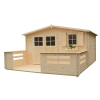 Domek ogrodowy letniskowy drewniany 4,4x3,4 m Torp, Nordwood