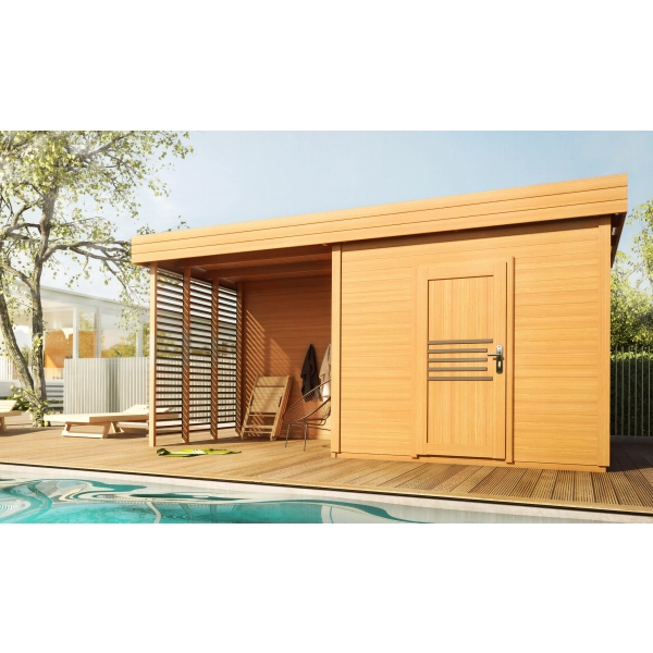 Domek ogrodowy drewniany 250x250 cm Vika 1 drzwi, Nordwood