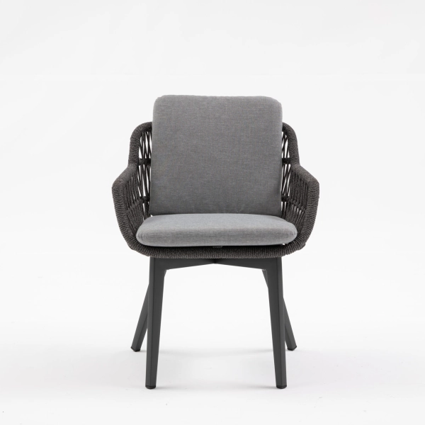 Zestaw jadalniany ogrodowy BELLANTI Tropea 8-osobowy | Grey