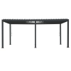 Pergola Tarasowa Rama Aluminiowa, żaluzja stalowa MIRADOR Classic 111 - 3 x 6 m Antracyt