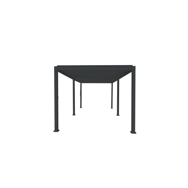 Pergola Tarasowa Rama Aluminiowa, żaluzja stalowa MIRADOR Classic 111 - 3 x 6 m Antracyt