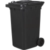 Zabudowa kosza wiata śmietnikowa z koszem 240 l czarny, Nordvic