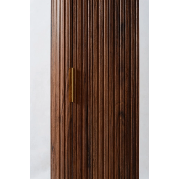 Zestaw szafka pod umywalkę 100 cm dąb orzech + słupek 139 cm dąb orzech ELEGANCE, Rodan