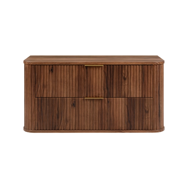 Zestaw szafka pod umywalkę 100 cm dąb orzech + słupek 139 cm dąb orzech ELEGANCE, Rodan
