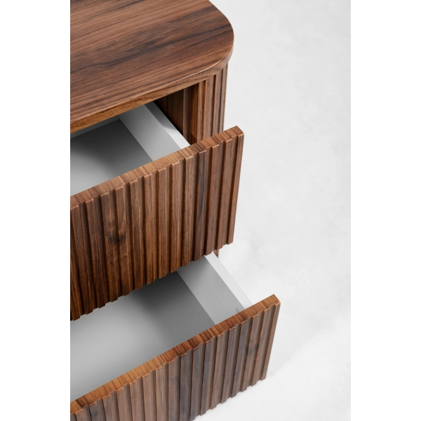 Zestaw szafka pod umywalkę 100 cm dąb orzech + słupek 139 cm dąb orzech ELEGANCE, Rodan