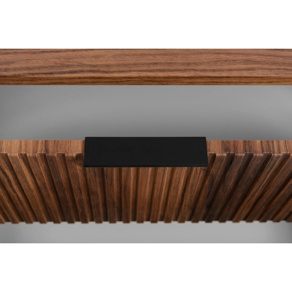 Szafka pod umywalkę 60 cm wisząca z blatem dąb orzech ELEGANCE, Rodan