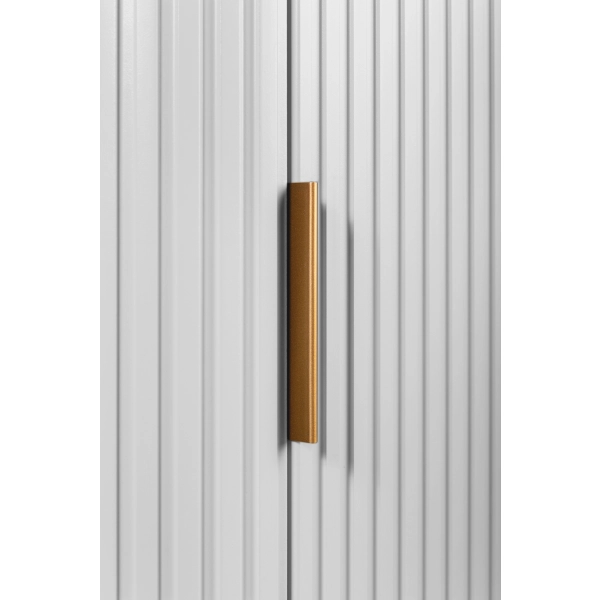 Zestaw szafka pod umywalkę 100 cm biała + słupek 139 cm biały ELEGANCE, Rodan