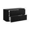 Zestaw szafka pod umywalkę 100 cm czarna + słupek 139 cm czarny ELEGANCE, Rodan