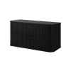 Zestaw szafka pod umywalkę 100 cm czarna + słupek 139 cm czarny ELEGANCE, Rodan