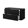 Zestaw szafka pod umywalkę 100 cm czarna + słupek 139 cm czarny ELEGANCE, Rodan