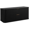Zestaw szafka pod umywalkę 120 cm czarna + słupek 139 cm czarny ELEGANCE, Rodan