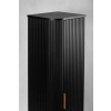 Zestaw szafka pod umywalkę 100 cm czarna + słupek 139 cm czarny ELEGANCE, Rodan