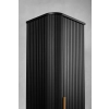 Zestaw szafka pod umywalkę 100 cm czarna + słupek 139 cm czarny ELEGANCE, Rodan