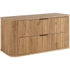 Zestaw szafka pod umywalkę 100 cm dąb craft złoty + słupek 139 cm dąb craft złoty ELEGANCE, Rodan