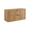 Zestaw szafka pod umywalkę 100 cm dąb craft złoty + słupek 139 cm dąb craft złoty ELEGANCE, Rodan