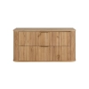 Zestaw szafka pod umywalkę 100 cm dąb craft złoty + słupek 139 cm dąb craft złoty ELEGANCE, Rodan